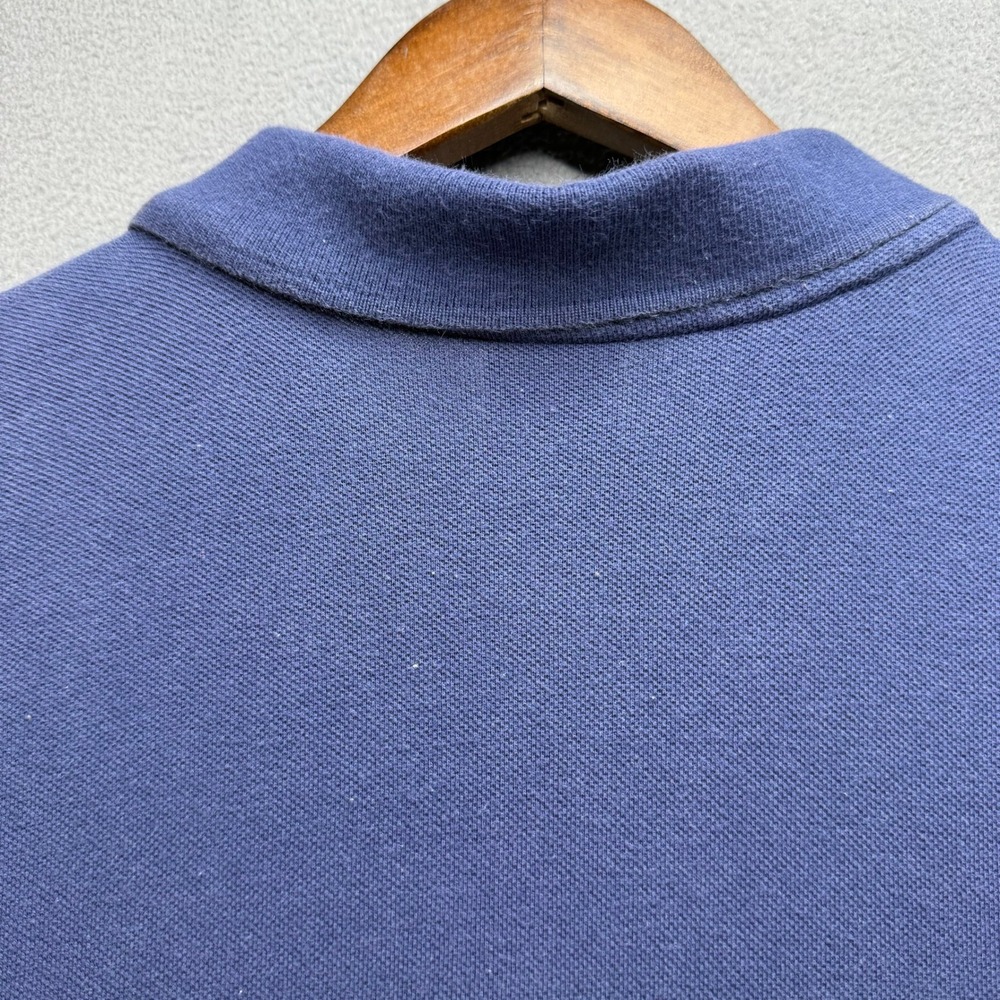 Nike Polo Shirt Golf Swoosh Regular Fit XL Blue Cotton Pique Short Sleeve Y2K - Picture 8 of 10